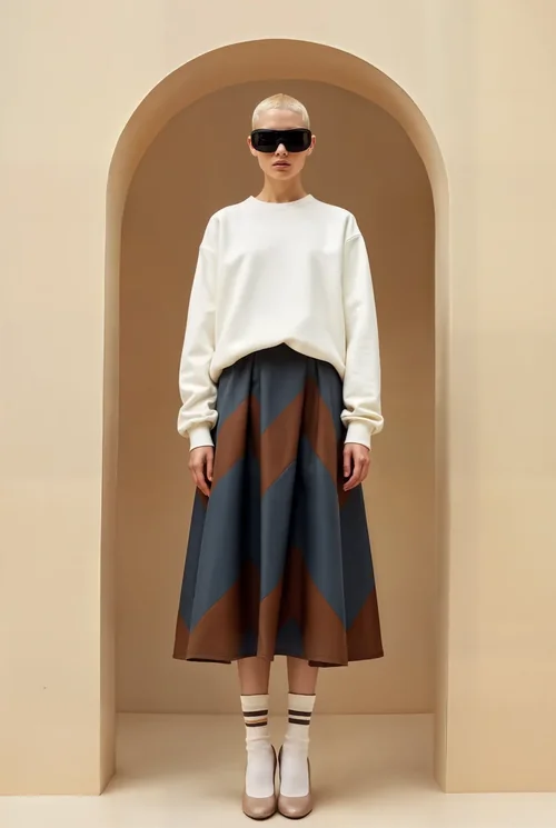 Chic Sweatshirt Mockup in Minimalist Fashion Setting