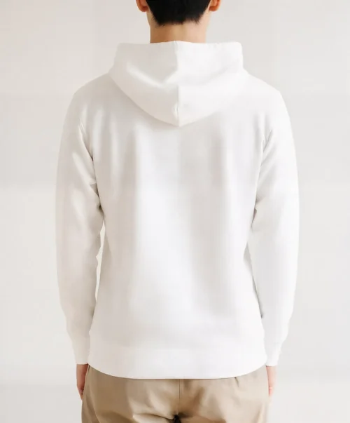 Stylish Mockup of a Cozy White Hoodie