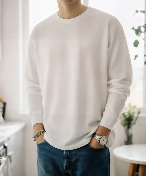 Stylish Sweatshirt Mockup in Modern Kitchen