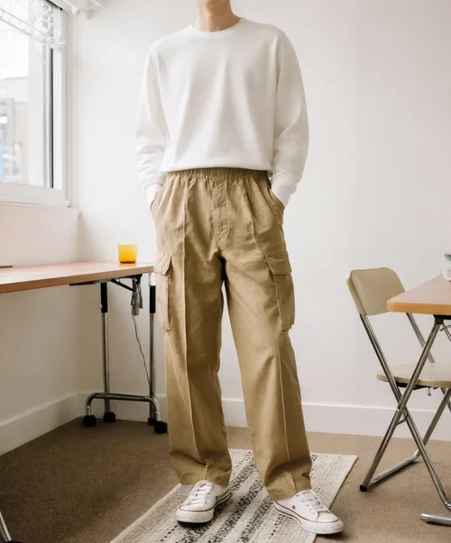 Stylish Sweatshirt Mockup in Minimalistic Room