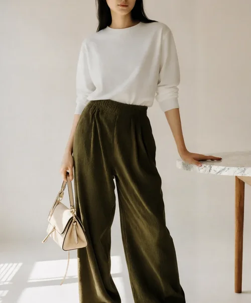 Stylish Mockup of a Woman in a Chic Sweatshirt