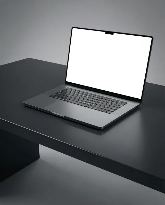 Minimalist MacBook Mockup for Modern Workspaces