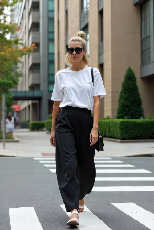 Mockup of Stylish T-Shirt Against Urban Background Colors