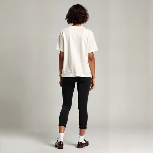 Mockup of T-Shirt with Soft Background and Neutral Colors