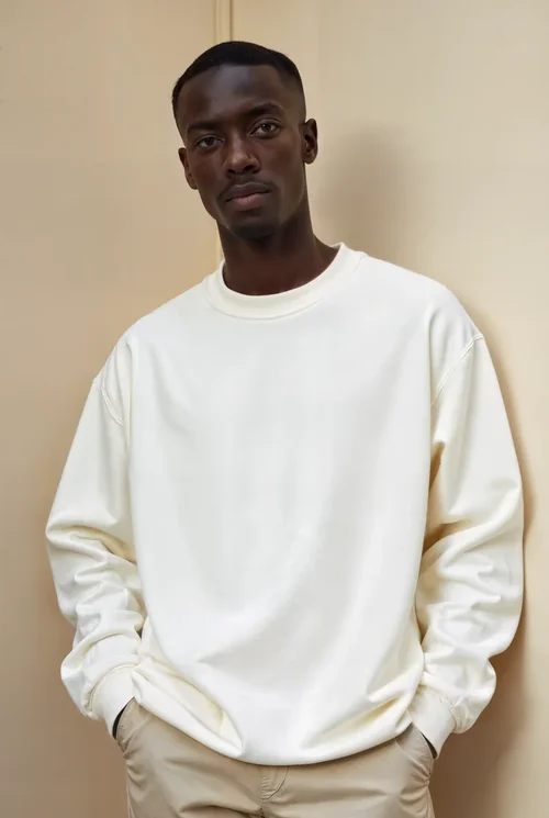 Stylish Mockup of a Young Male in a Sweatshirt