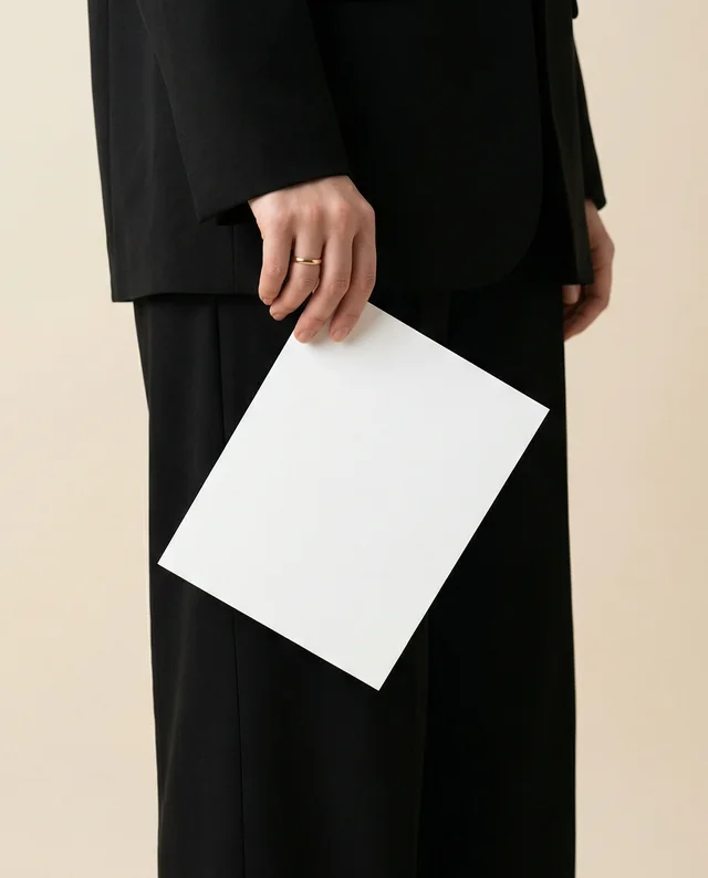 Elegant Mockup of a Flyer in Minimalist Setting