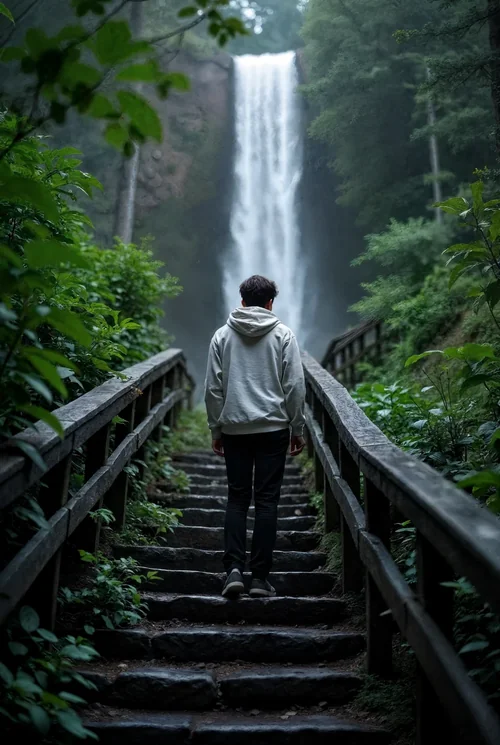 Mockup of Hoodie in Serene Green Background and Colors