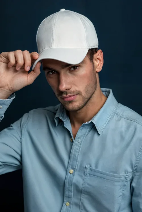 Stylish Mockup of a Confident Young Man in a Hat