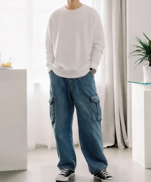 Stylish Mockup of a Casual Sweatshirt in Modern Setting