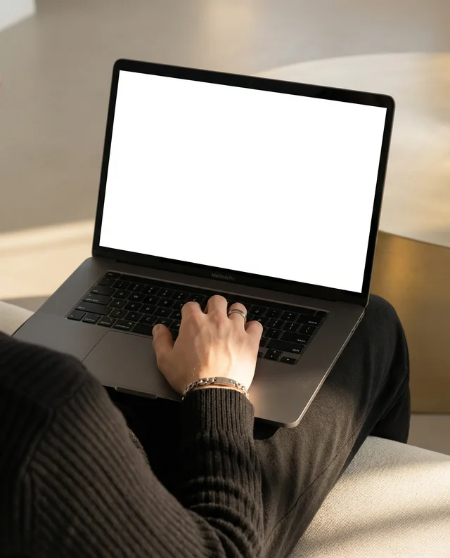 Modern MacBook Mockup for a Minimalist Workspace