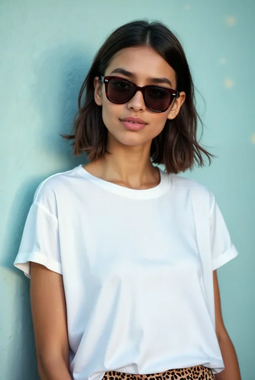 Mockup of Casual T-Shirt: Stylish & Trendy Design