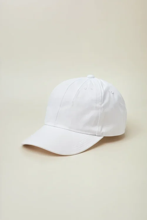 Stylish Mockup of a Solid White Baseball Cap