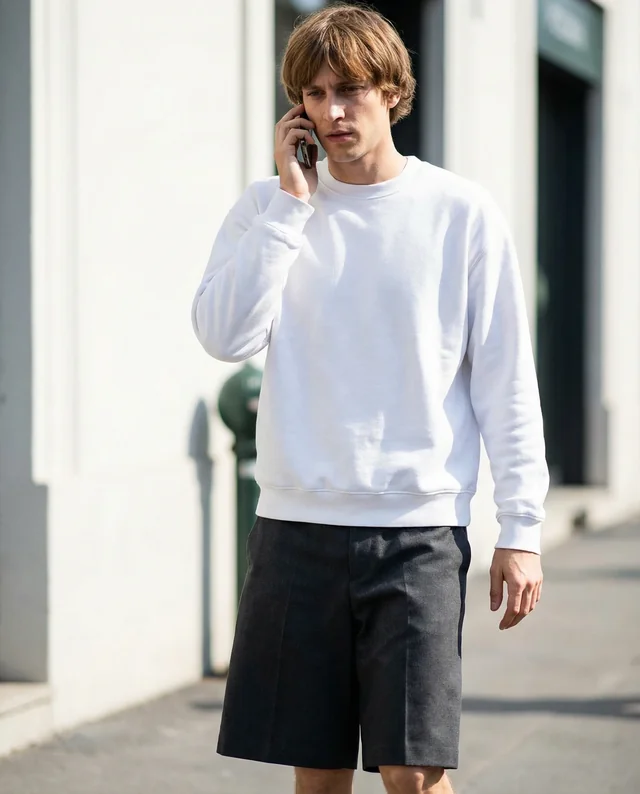 Stylish Mockup of a Young Man in a Sweatshirt