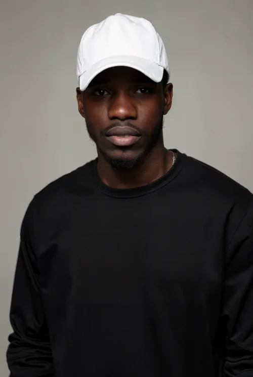 Stylish Mockup of a Hat on a Confident Model