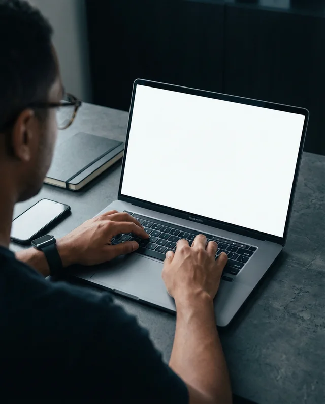 Modern MacBook Mockup for Productive Workspaces
