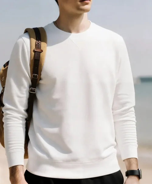 Stylish Mockup of a Sweatshirt on the Beach