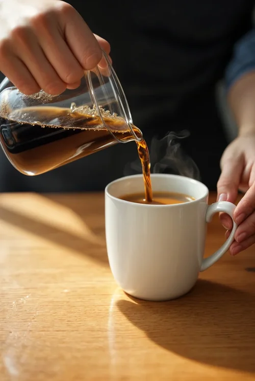 Warm Colors and Neutral Background Mockup of Coffee Mug