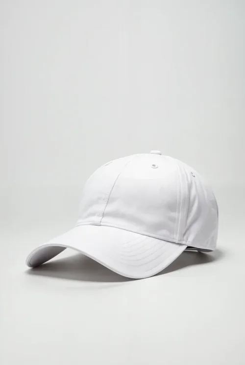 White Baseball Cap Mockup: Minimalist Design Showcase