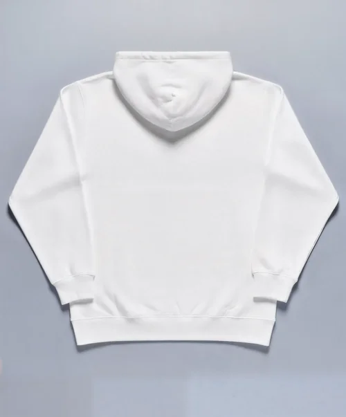 Minimalist Mockup of a Cozy White Hoodie