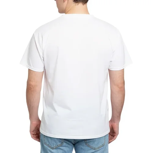 Mockup of T-Shirt with Soft Background and Light Colors
