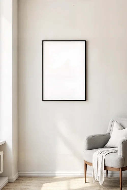 Serene Mockup Poster with Soft Background and Colors