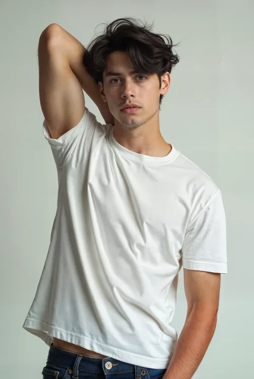 Stylish T-Shirt Mockup with Soft Background and Colors