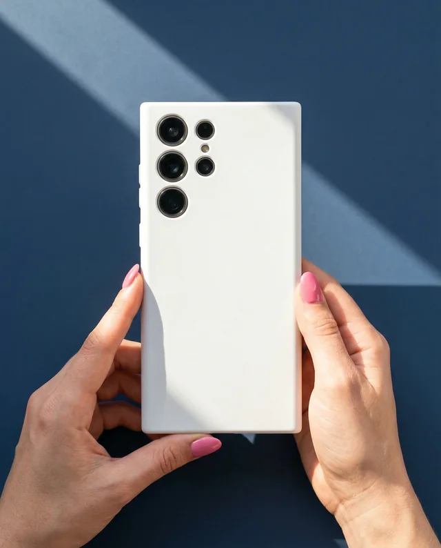 Elegant Phone Cover Mockup with Modern Smartphone Design