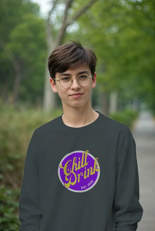 Mockup of Casual Sweatshirt for Teen Fashion Inspiration