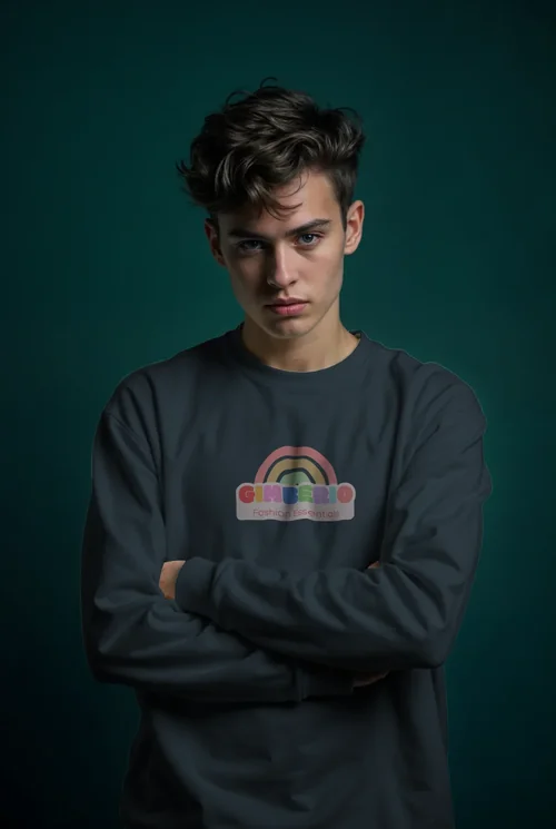 Mockup of a Stylish Sweatshirt in Dramatic Lighting