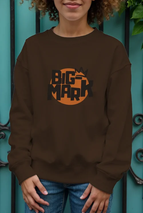 White Sweatshirt Mockup for Pre-Teens and Teens