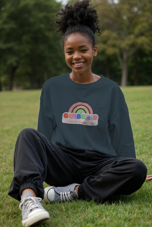 Mockup of Relaxed Sweatshirt in Natural Setting