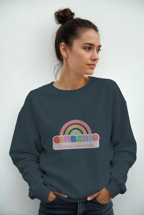 Stylish Mockup of a Casual Sweatshirt for Young Women