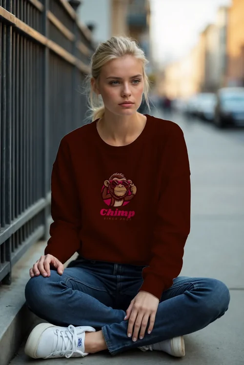 Stylish Sweatshirt Mockup: Urban Casual Look for Young Adults