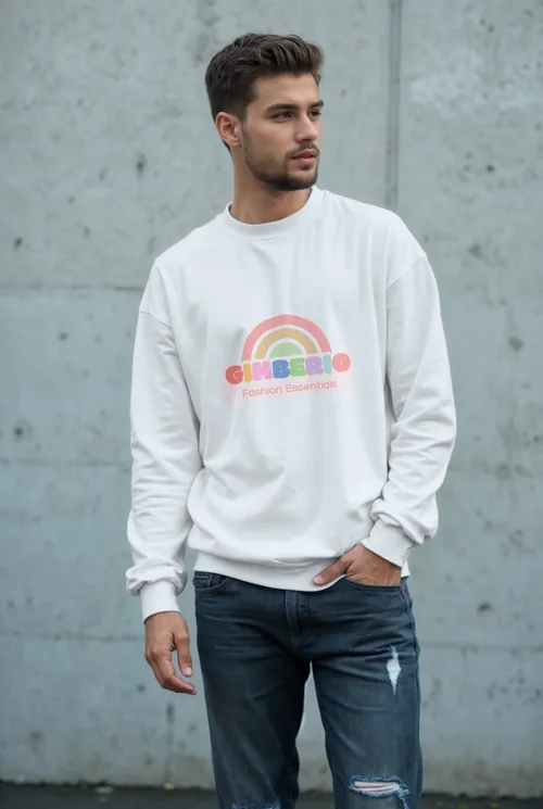 Mockup of Casual Oversized Sweatshirt for Modern Style