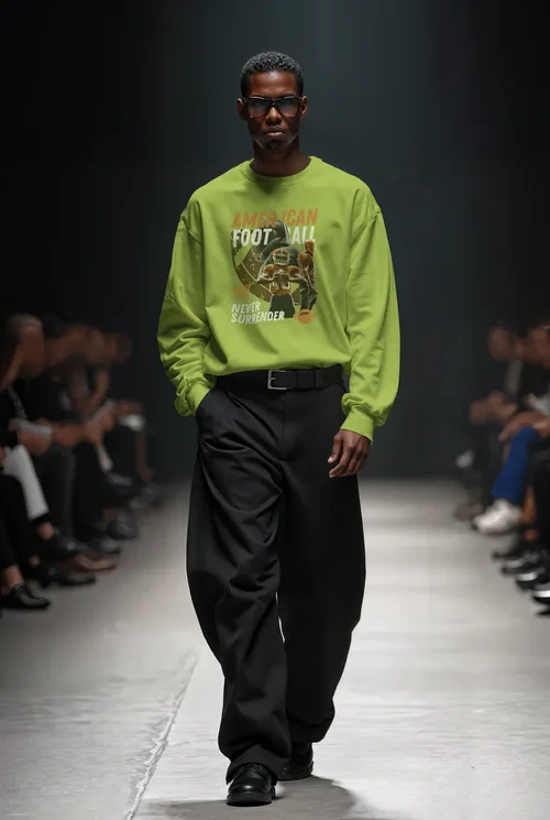 Stylish Mockup of a Male Model in Sweatshirt Fashion