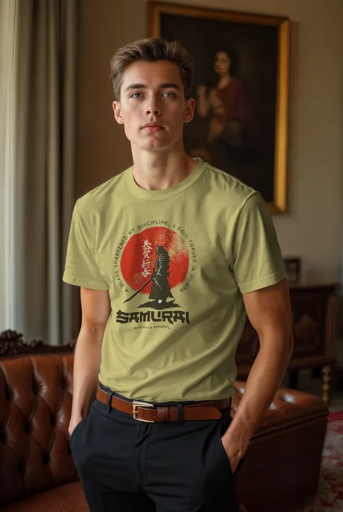 Elegant Mockup of T-Shirt with Rich Background Colors