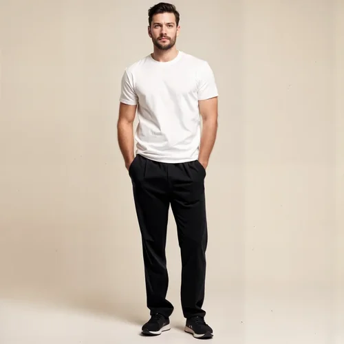 Stylish T-Shirt Mockup Against Soft Neutral Background