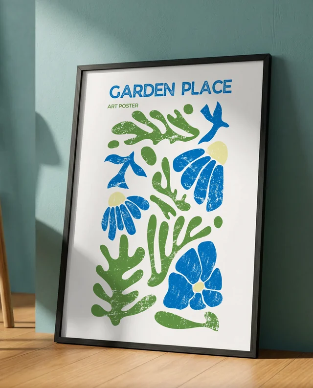 Minimalist Mockup Poster in a Cozy Interior Setting