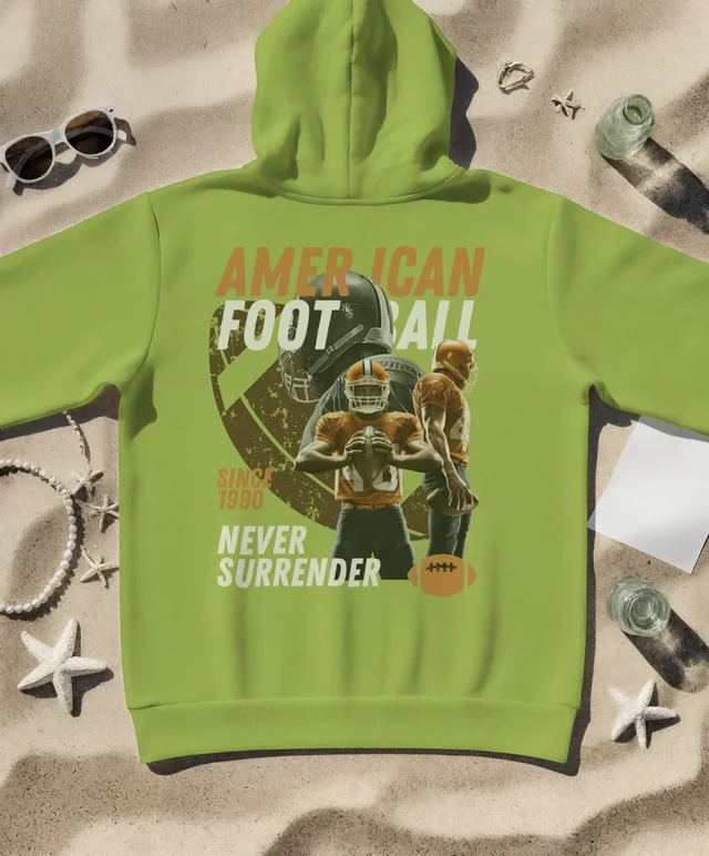 Stylish Hoodie Mockup on Sandy Beach for Summer Vibes