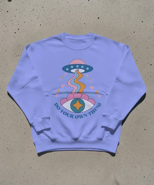 Stylish Mockup of a Classic White Sweatshirt