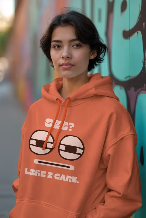 Vibrant Mockup of Hoodie Against Colorful Graffiti Wall