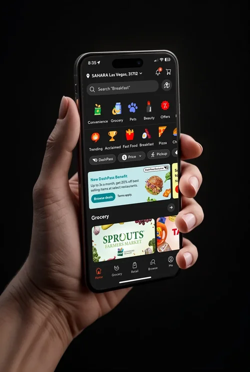 Realistic iPhone 16 Pro Max Mockup in Hand - Close-Up