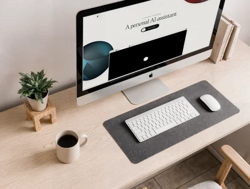 Modern iMac Mockup for a Cozy Workspace