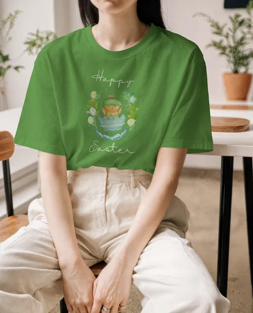 Elegant T-Shirt Mockup in Minimalist Setting