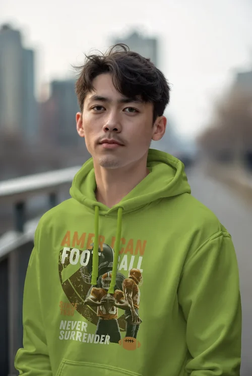 Urban Mockup of a Relaxed Hoodie in Soft Evening Colors