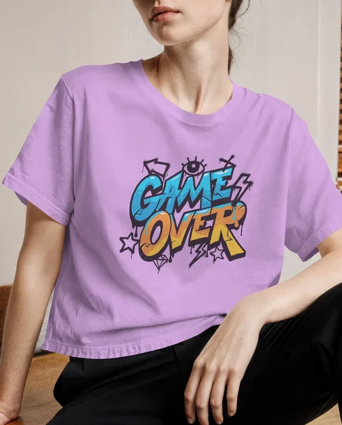 Relaxed T-Shirt Mockup for Young Adults