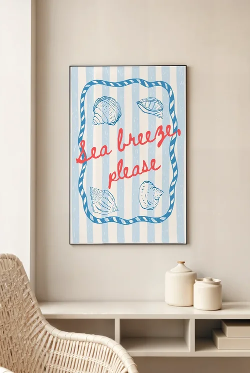 Modern Mockup Poster with Soft Neutral Background Colors