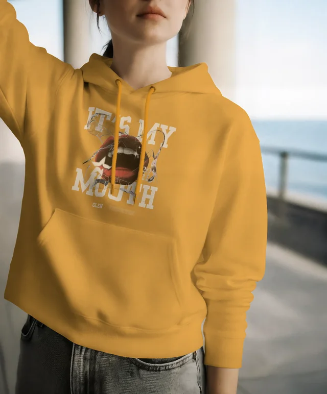 Casual Hoodie Mockup for Relaxed Indoor Style