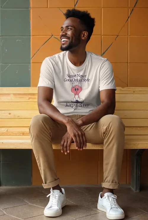 Colorful Mockup of T-Shirt Against Earthy Background