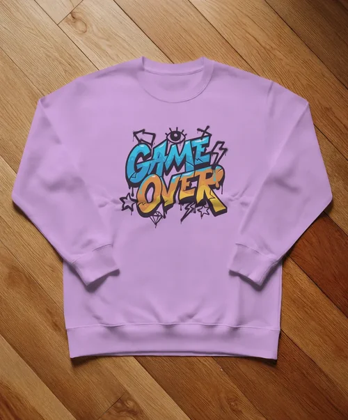 Stylish Mockup of a Classic White Sweatshirt